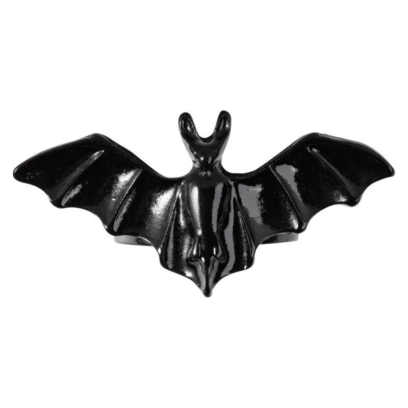 Wholesale Dark Gothic Open Bat Ring Halloween